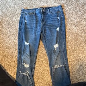 Hollister Light Blue High Rise Jeans